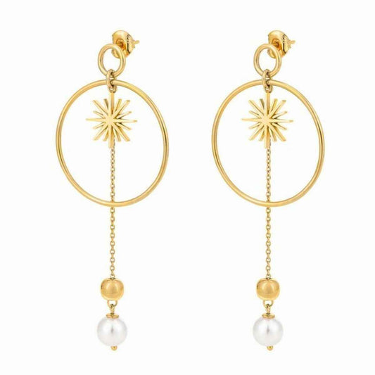 Ladies'Earrings Folli Follie 3E19S130YW (7,3 cm) Folli Follie