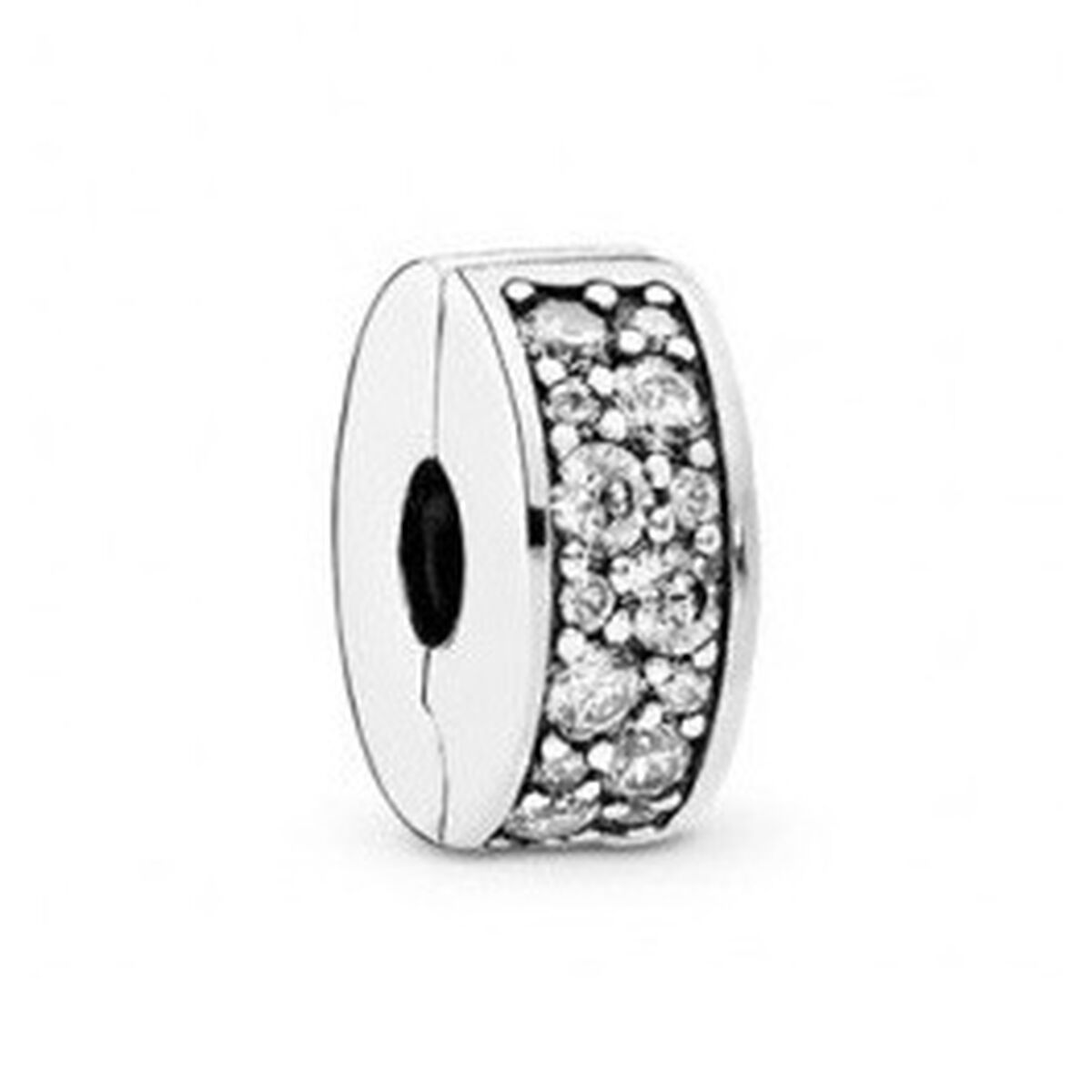 Woman's charm link Pandora CLEAR PAVE' CLIP Pandora