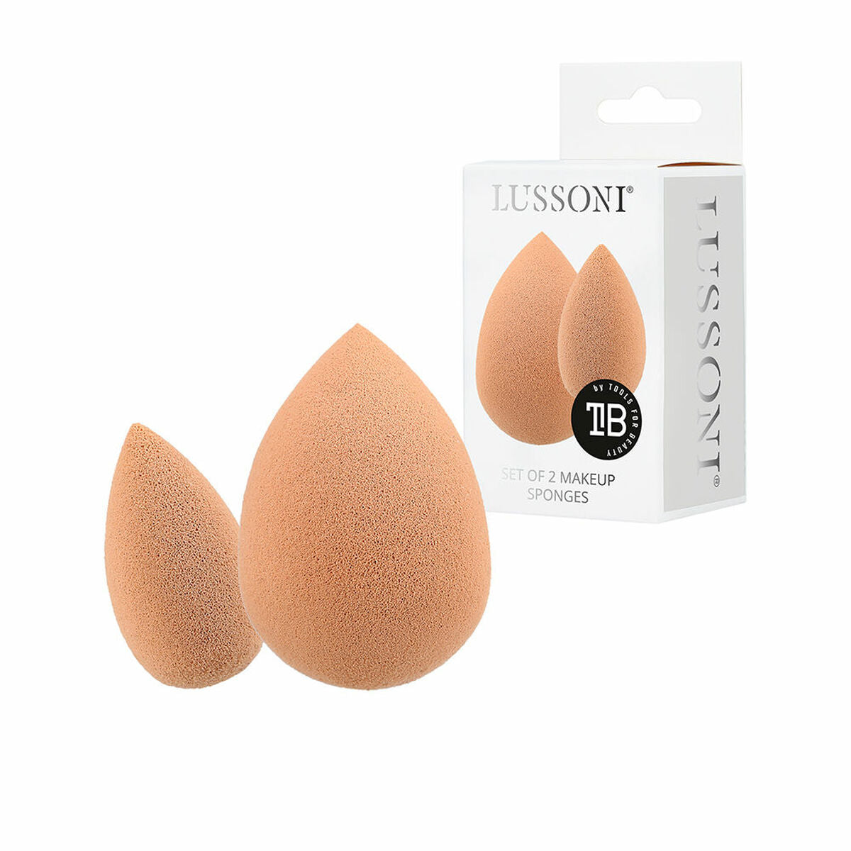 Make-up Schwamm Lussoni Esponjas Lote Beige 2 Stück