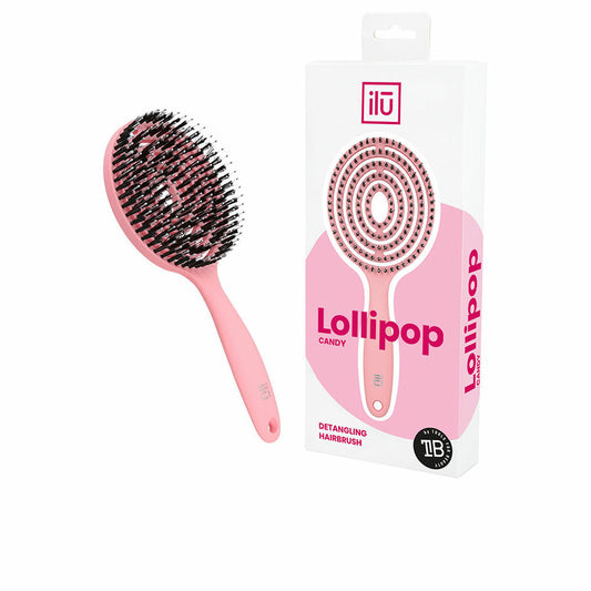 Entwirrende Haarbürste Ilū Lollipop Pink