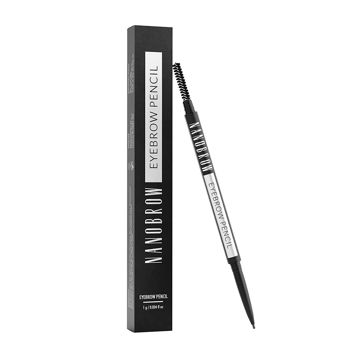 Augenbrauenstift Nanobrow Dunkelbraun 2-in-1 (1 ml)