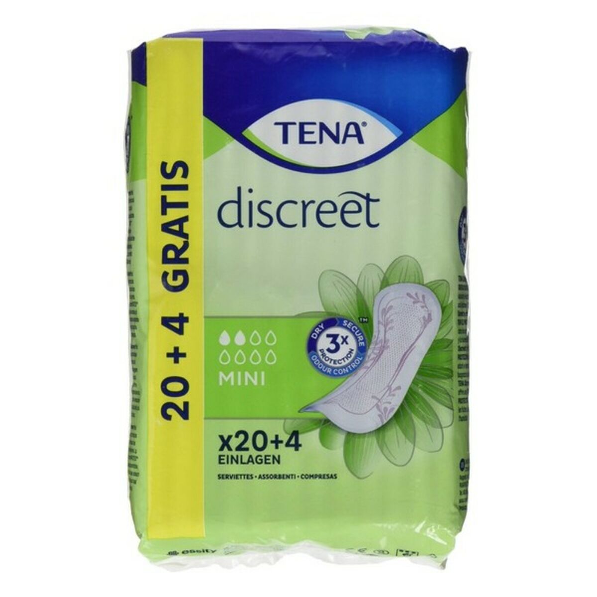 Inkontinenz-Damenbinden Discreet Mini Tena (24 uds)