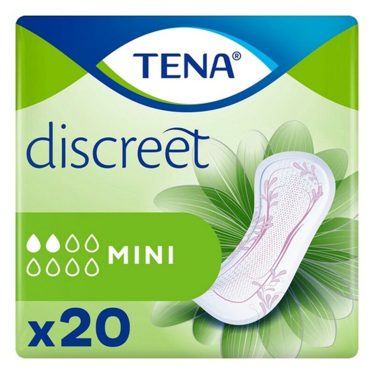 Inkontinenz-Damenbinden Tena Discreet Mini 20 Einheiten