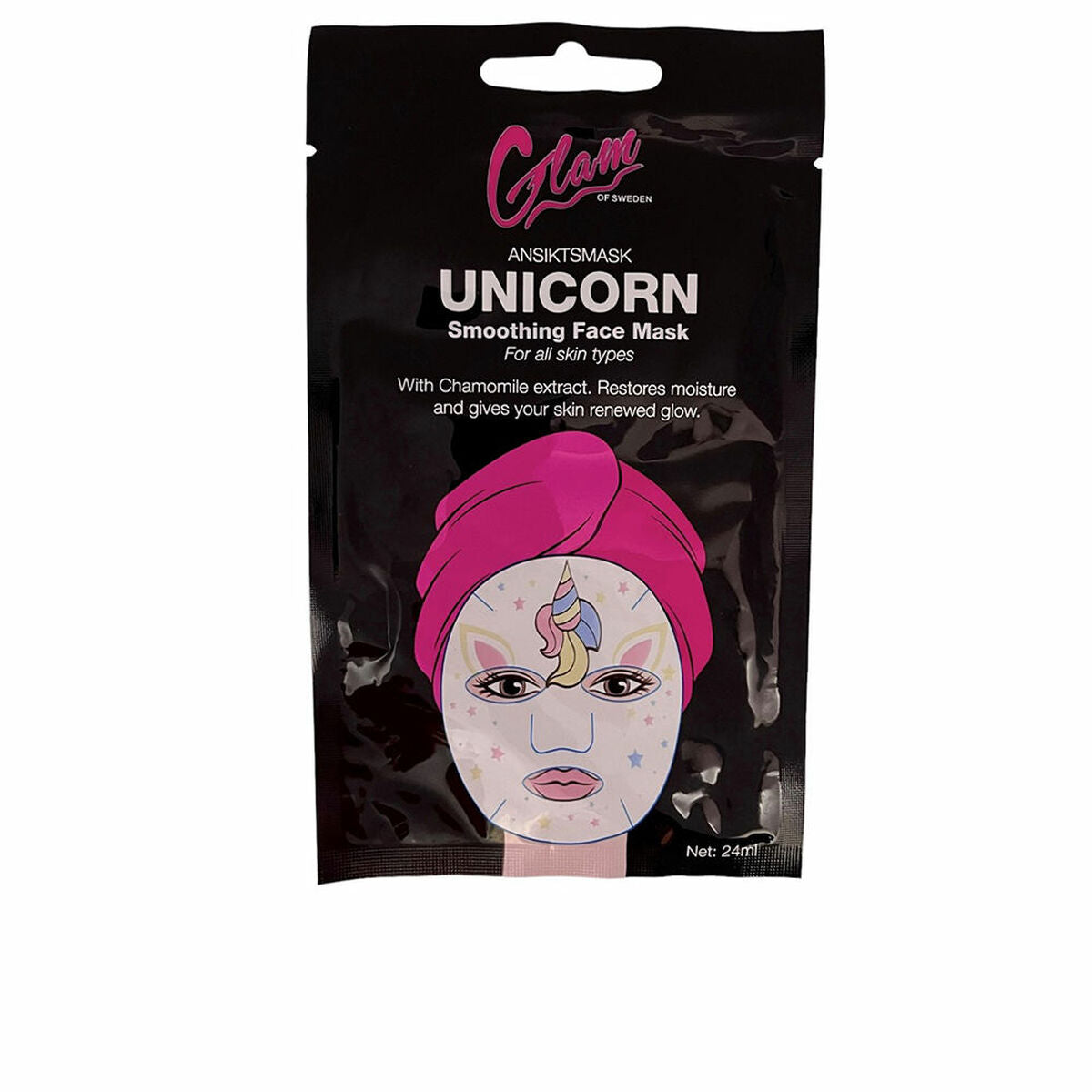 Gesichtsmaske Glam Of Sweden Einhorn 24 ml