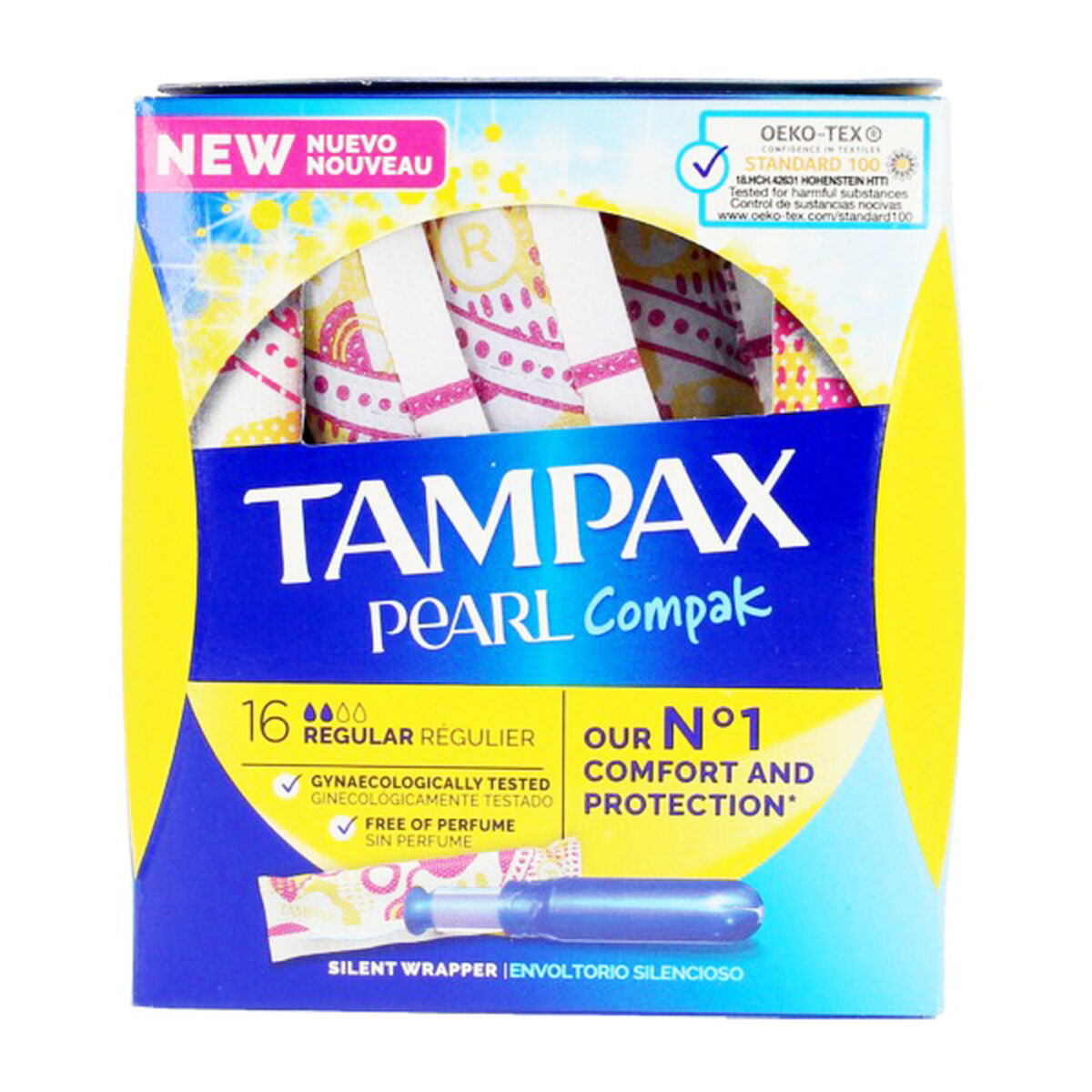 Normale Tampons PEARL Tampax (16 uds) (16 uds) (18 uds)