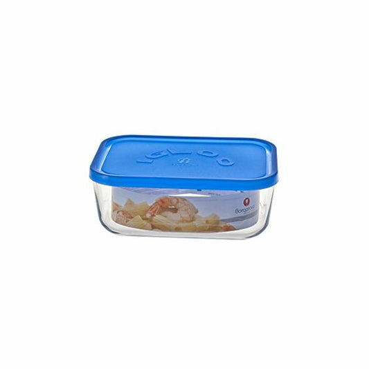 Lunchbox Borgonovo Igloo Blau Rechteckig 400 ml 13,5 x 9,5 x 6,5 cm 19 x 13,5 x 7,2 cm