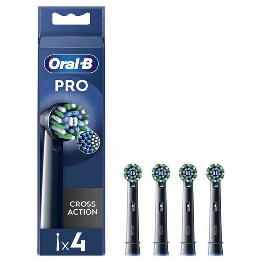 Replacement Head Oral-B Pro Cross action Black 4 Units Oral-B