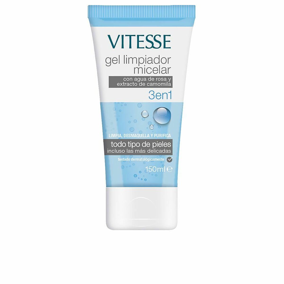 Gesichtsreinigungsgel Vitesse 3-in-1 Kamille Rosenwasser (150 ml)