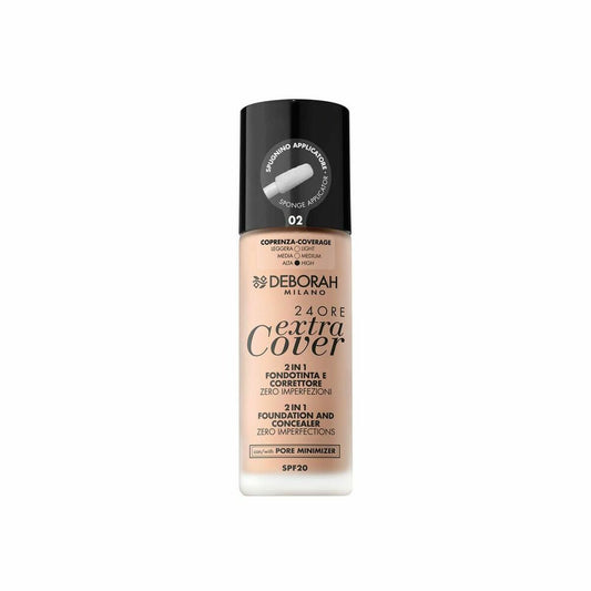 Crème Make-up Base 24 Ore Extra Cover Deborah 8009518333947 byKim Deborah