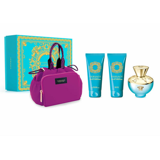 Women's Perfume Set Versace EDT Dylan Turquoise 4 Pieces - Cosmetic and Perfume Sets - Versace - Default Title