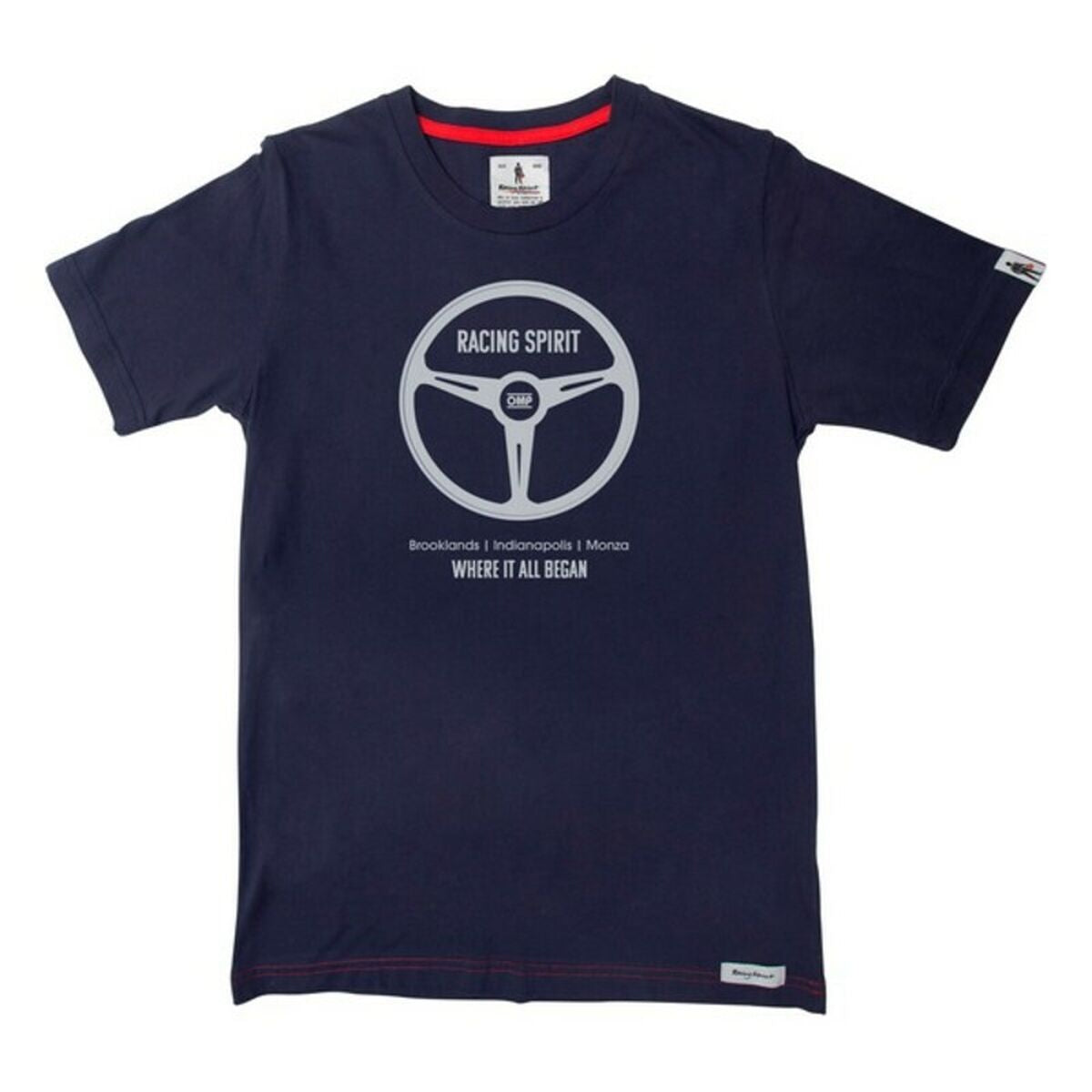 Men’s Short Sleeve T-Shirt OMP Navy Where It All Began Navy Blue