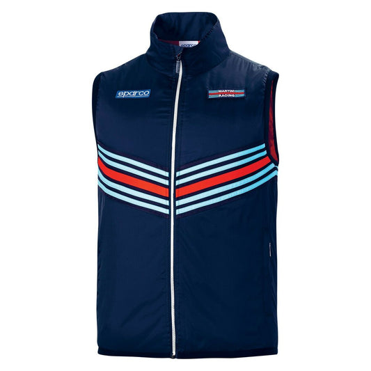 Herren Sportweste Sparco Martini Racing Dunkelblau (XXL)