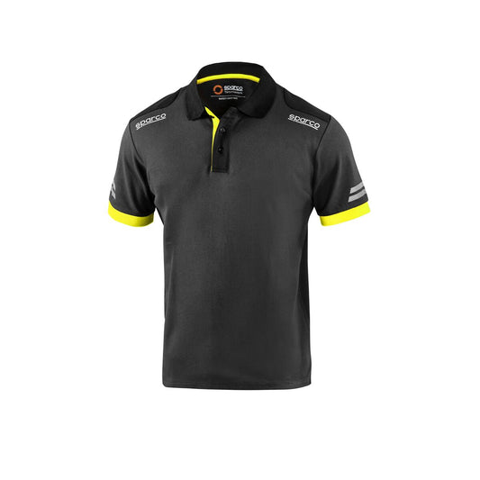 Kurzarm-Poloshirt für Herren Sparco TW Gelb Grau