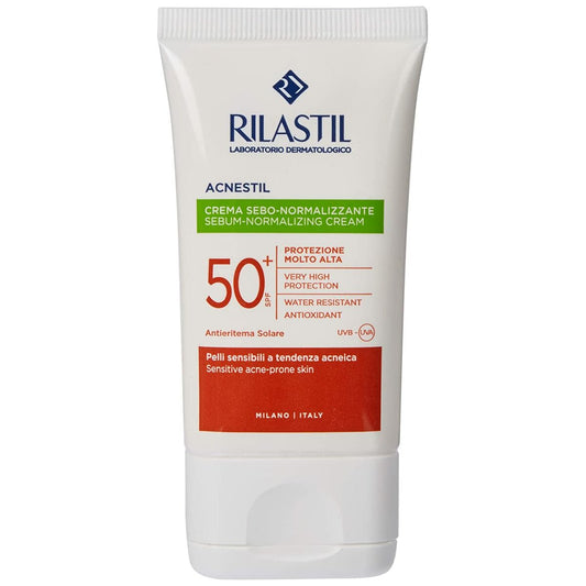 Sonnencreme fürs Gesicht Rilastil Sun System Acnestil Talgregulierende Spf 50 (40 ml)