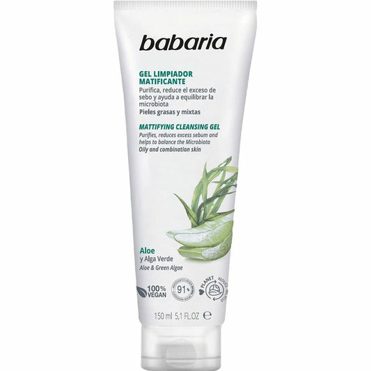 Gesichtsreinigungsgel Babaria Aloe Vera Mattierendes Finish 150 ml