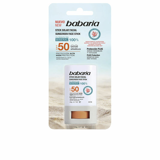 Sonnencreme fürs Gesicht Babaria Solar Stick Facial Spf 50 20 g