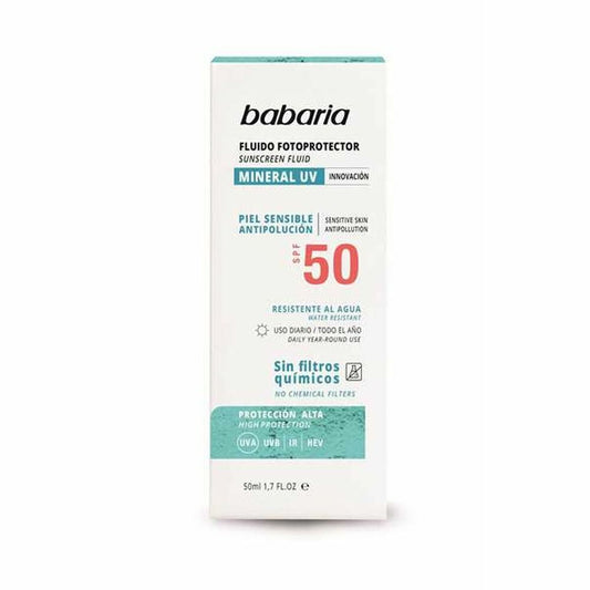 Sonnenschutzlotion Babaria Solar Mineral UV Spf 50 50 ml