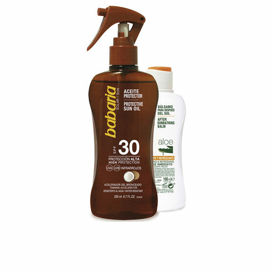 Sonnenschutzset Babaria Solar Aceite Coco Lote 2 Stück Spf 30