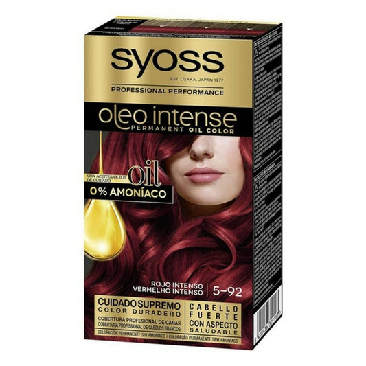 Permanent Dye   Syoss Olio Intense Ammonia-free Nº 5,92 Intense Ruby