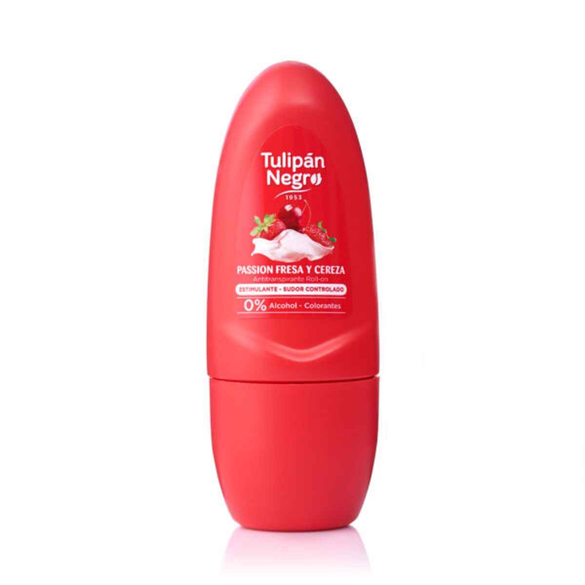 Roll-On Deodorant Tulipán Negro Passion Fresa y Cereza 50 ml Tulipán Negro