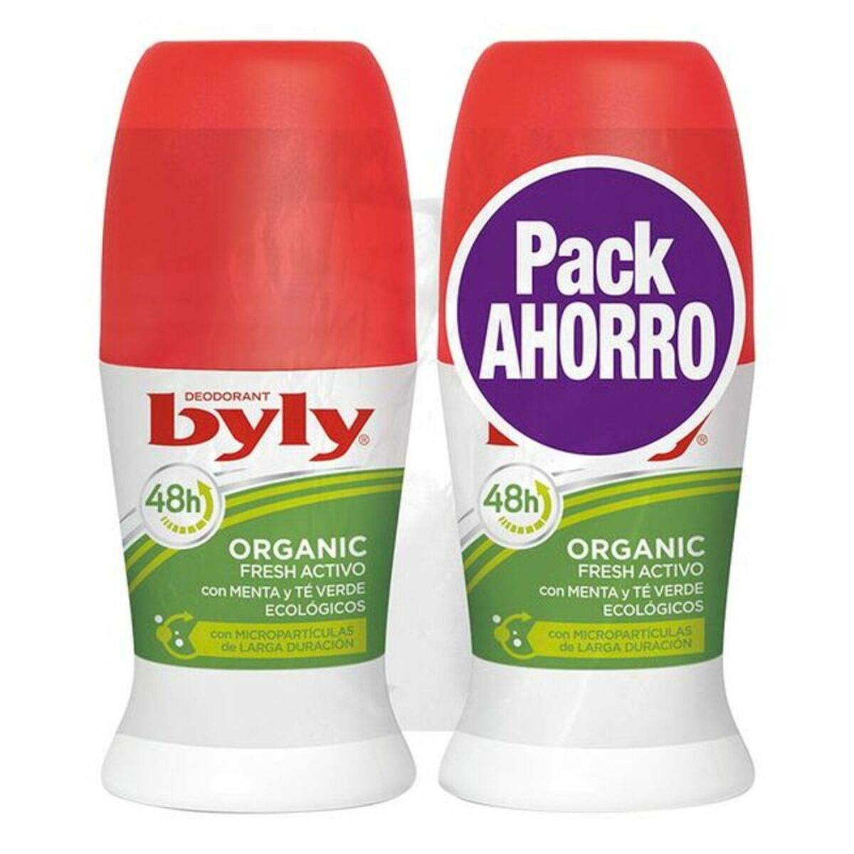 Roll-On Deodorant Bio Extra Fresh Activo Byly (2 uds)