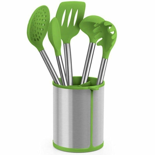 Set of Kitchen Utensils BRA A197011 Green Stainless steel (5 Pieces)