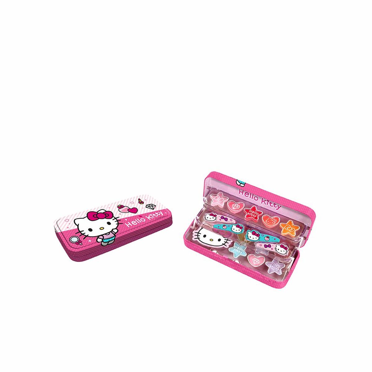 Children's Make-up Set Hello Kitty Hello Kitty Plumier Alumino Maquillaje 18 Pieces