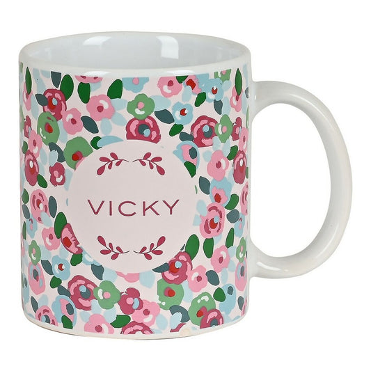 Mug Vicky Martín Berrocal Rosebloom Ceramic Multicolour (350 ml) Vicky Martín Berrocal