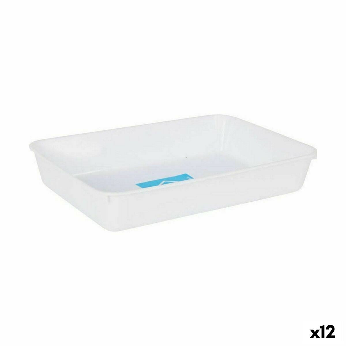 Bucket White 22,5 x 15,5 x 4 cm BigBuy Cooking