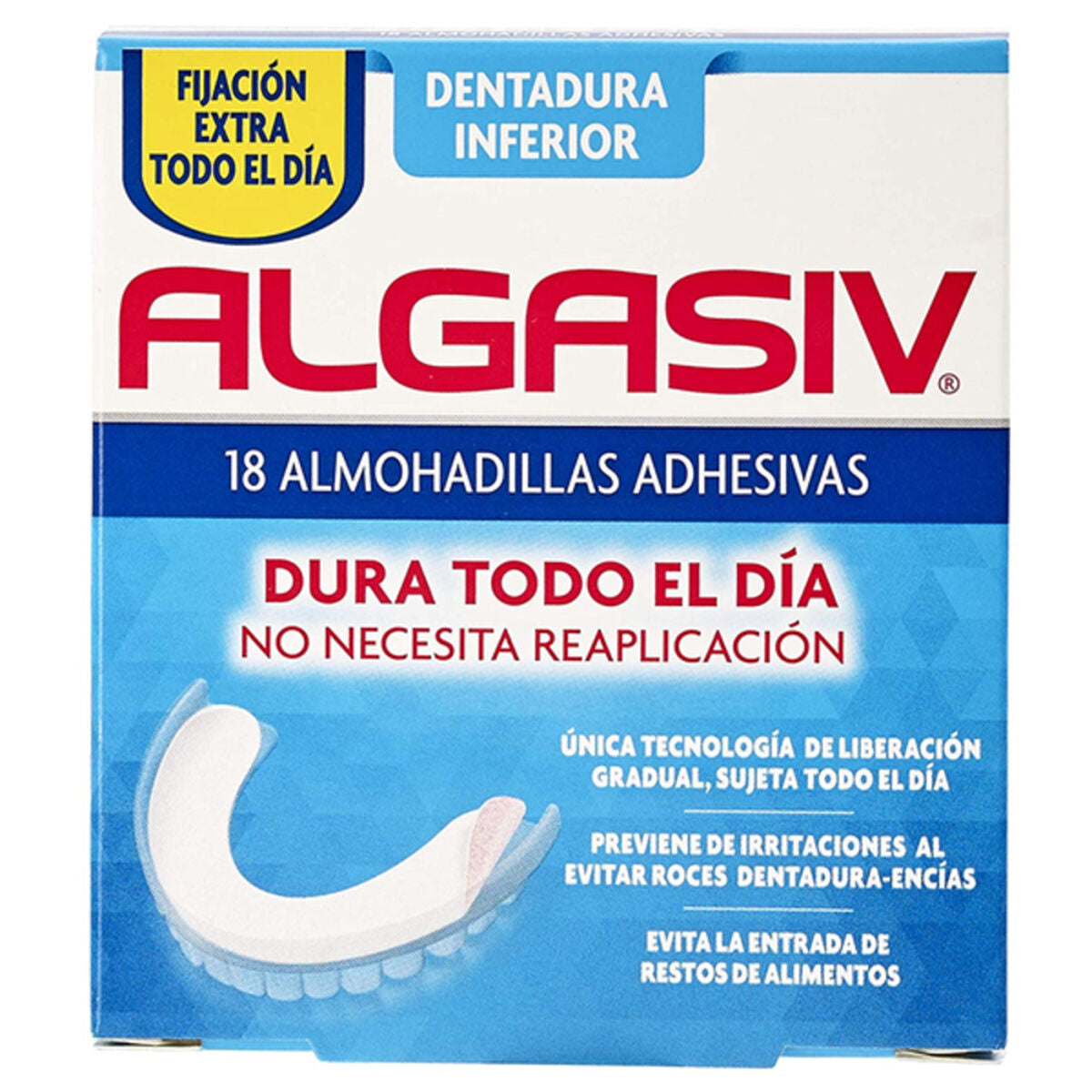 Klebepads für Prothesen INFERIOR Algasiv ALGASIV INFERIOR (18 uds)