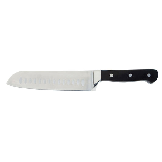 Santoku Knife Quid Professional Inox Chef Black Black Metal (Pack 6x) Quid Professional