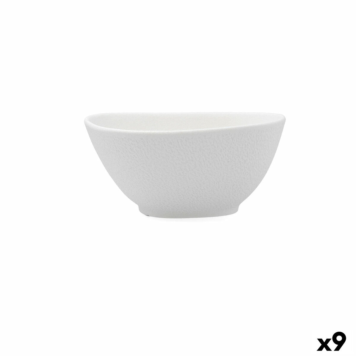 Bowl Bidasoa Fosil White Ceramic 14 X 13,9 X 6,8 CM Squared (9Units)