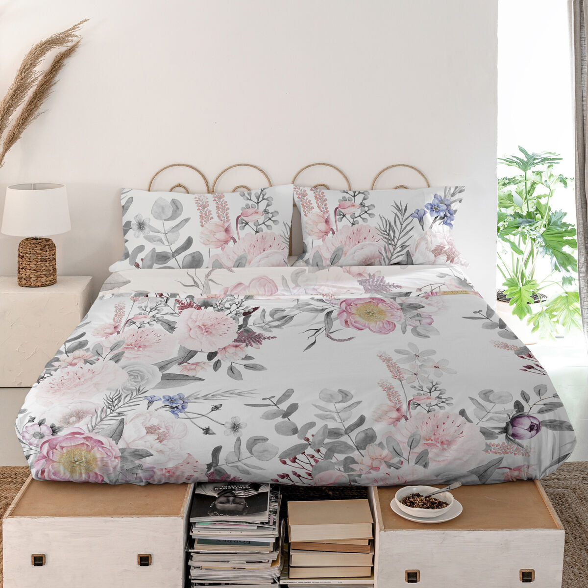 Top sheet HappyFriday Delicate bouquet Multicolour 210 x 270 cm HappyFriday