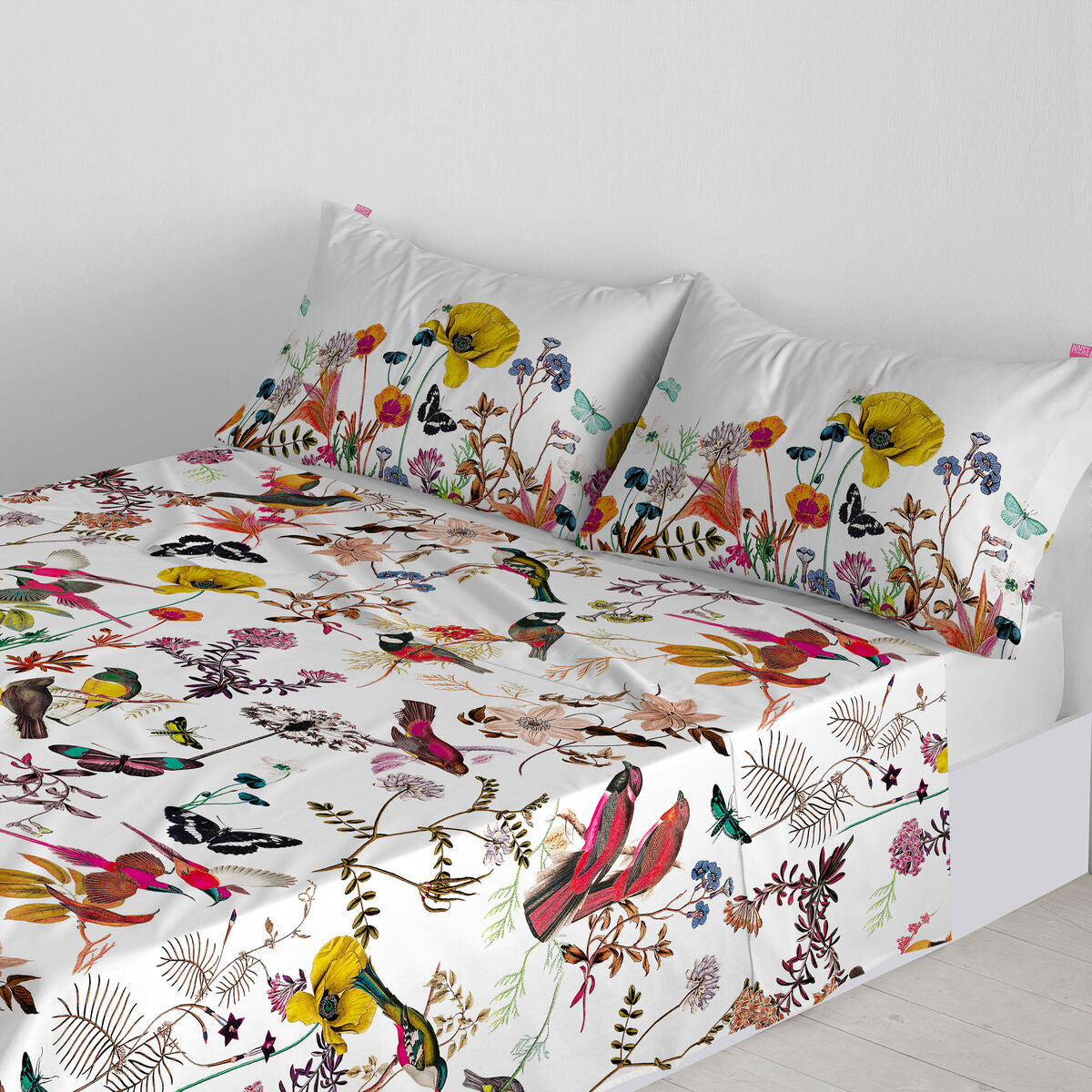 Top sheet HappyFriday Birds of paradise Multicolour 180 x 270 cm