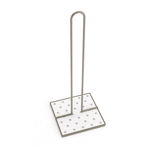 Kitchen Paper holder Versa Stars Metal Steel MDF Wood (16,5 x 31 x 13 cm)