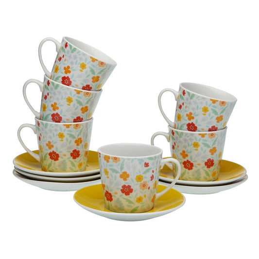 Piece Coffee Cup Set Versa Flandes 6 Units Porcelain Versa