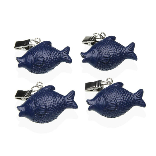 Tablecloth Clip Versa 6 x 4 cm Fish 4 Pieces