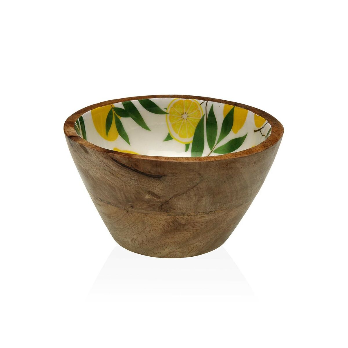 Bowl Versa Bamboo Porcelain Mango wood Lemon