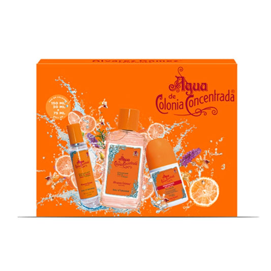 Unisex' Perfume Set Alvarez Gomez Orange EDC Agua de Colonia Concentrada 3 Pieces Alvarez Gomez