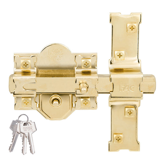 Safety lock Fac 301-r/80 Golden Steel 50 mm 80 mm Fac Seguridad