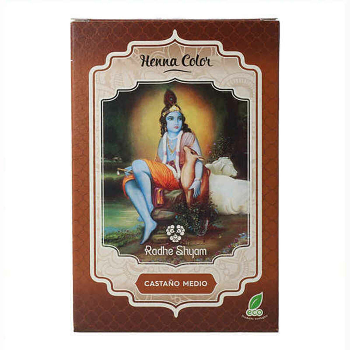 Semi-permanent Colourant Henna Radhe Shyam TP-8423645310747_012494_Vendor Medium Chestnut (100 g)