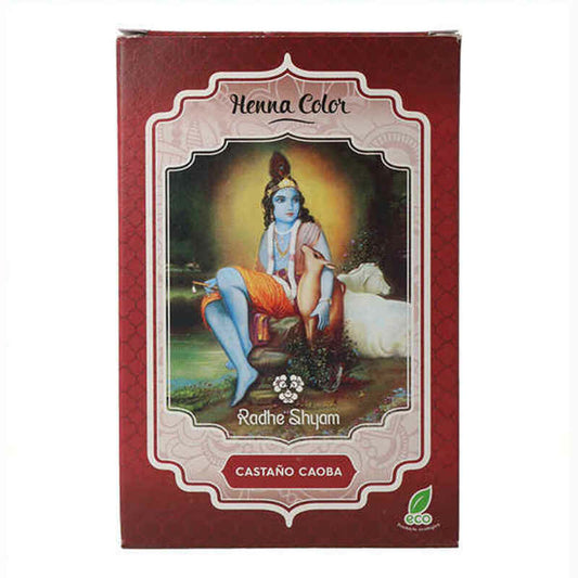 Semi-permanent Colourant Henna Radhe Shyam 001320001 Mahogany Brown (100 g) Radhe Shyam