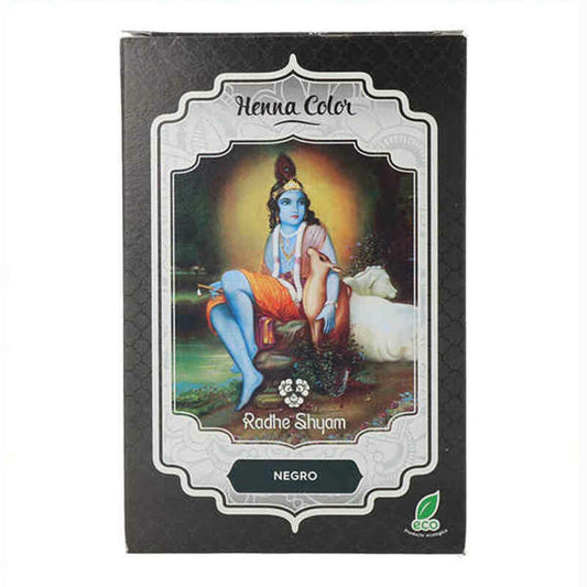 Permanent Dye Radhe Shyam Shyam Henna Henna Powdered Black (100 gr) Radhe Shyam