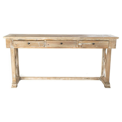 Console DKD Home Decor MB-172724 184,5 x 48 x 86 cm White Light brown Pinewood DKD Home Decor