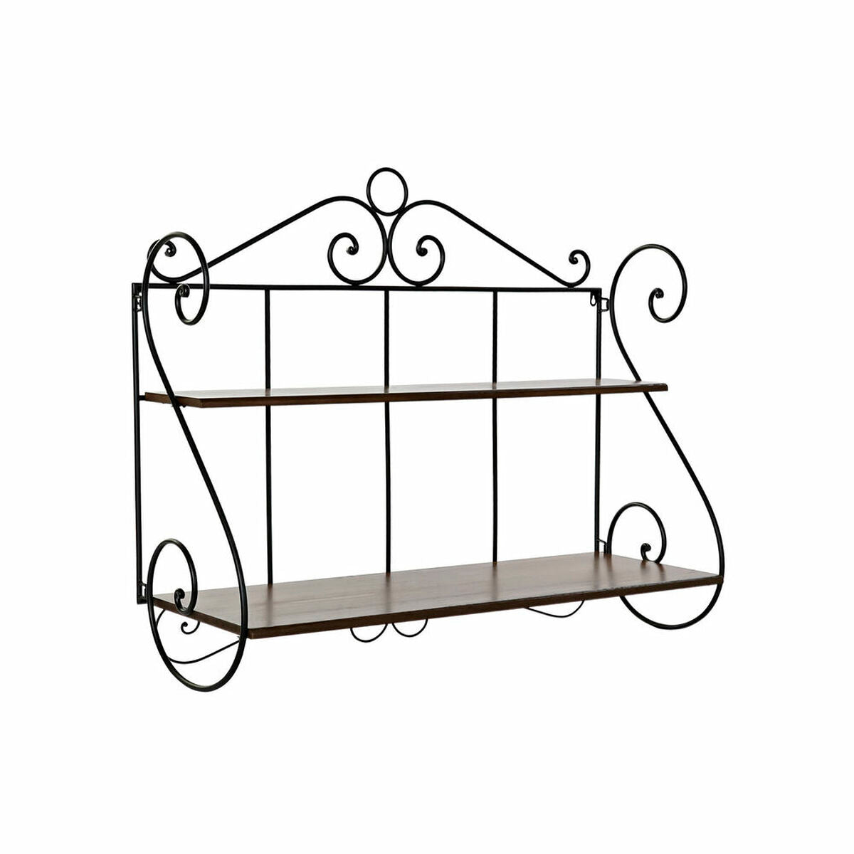 Shelves DKD Home Decor Fir Black Brown Ironwork (100 x 37 x 86 cm) DKD Home Decor