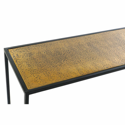 Console DKD Home Decor 110 x 25 x 84 cm Black Golden Aluminium Plastic DKD Home Decor