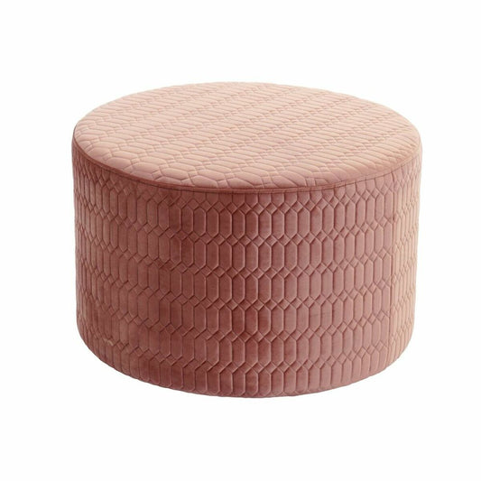 Footrest DKD Home Decor Pink MDF Wood Sixties 55 x 55 x 35 cm DKD Home Decor