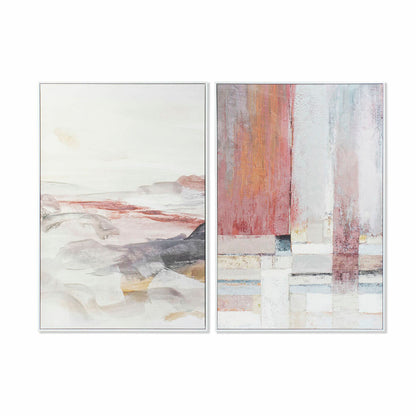 Painting DKD Home Decor 82,5 x 4,5 x 122,5 cm Abstract Urban (2 Units) DKD Home Decor