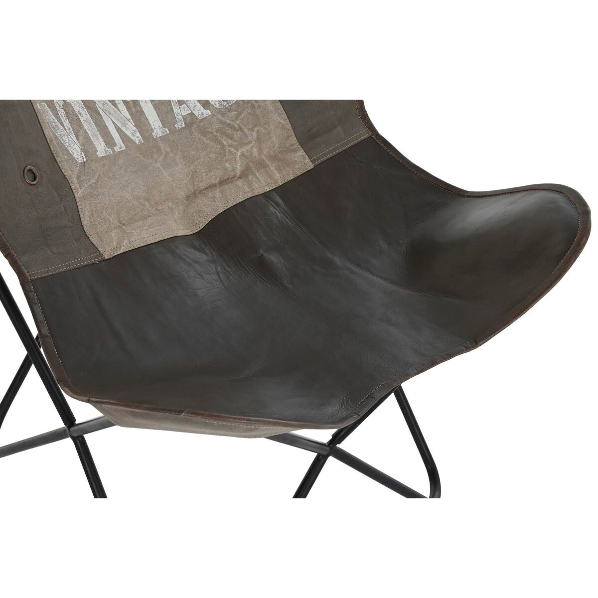 Dining Chair DKD Home Decor Brown Black Grey 76 x 76 x 96 cm