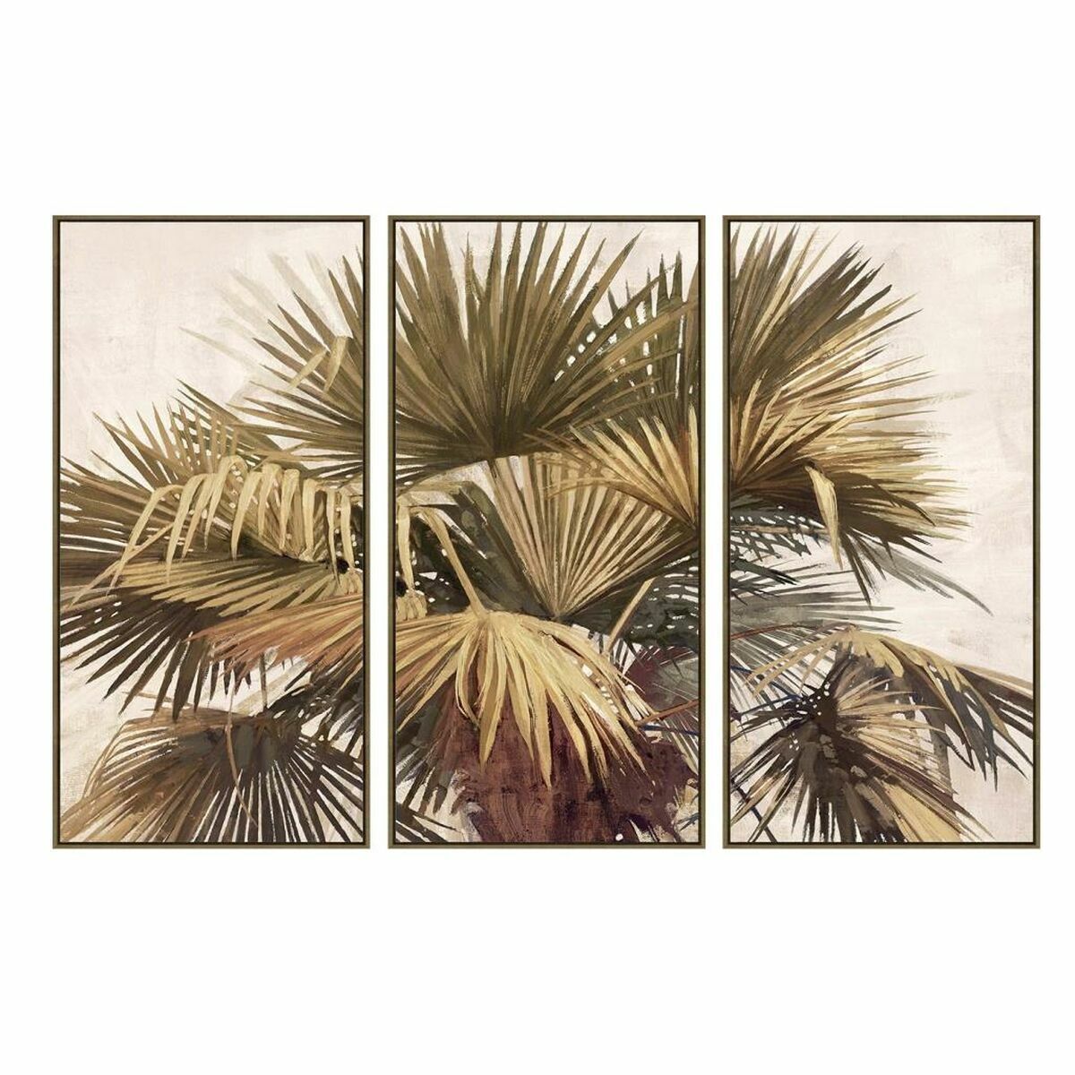 Canvas DKD Home Decor 180 x 4 x 120 cm Palms Tropical DKD Home Decor